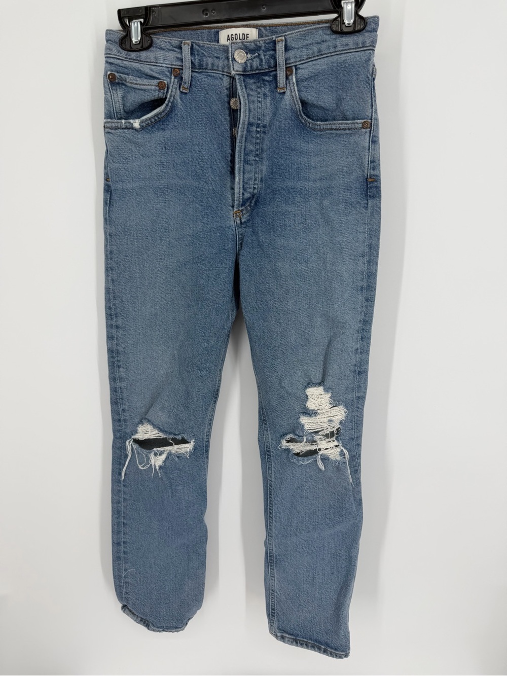 AGOLDE Button Fly Distressed Jeans Size 25